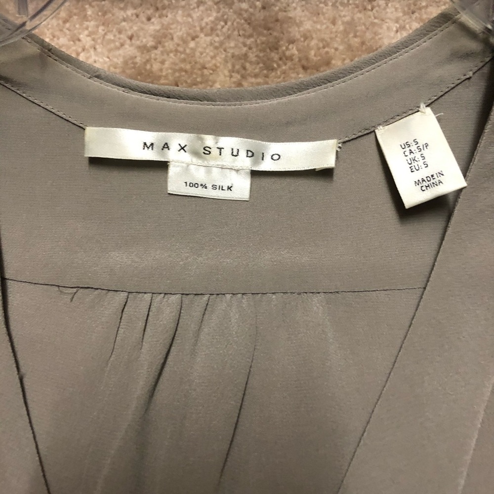 Max Studio Silk Blouse - Picture 3 of 4